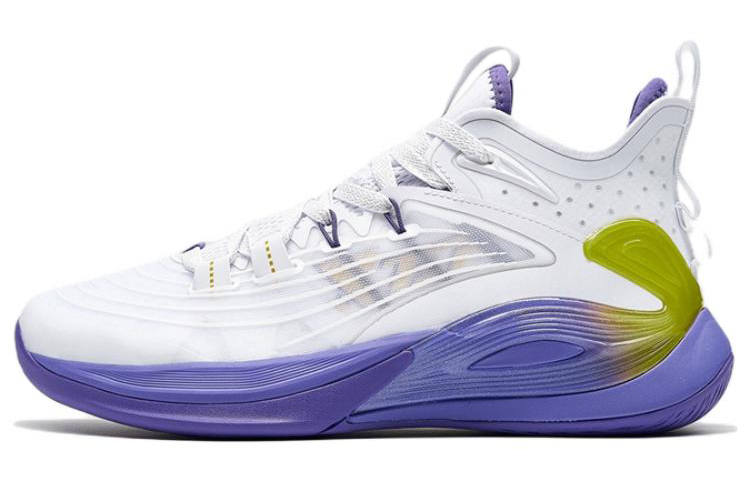 XTEP XTEP Light Feather 3rd Low top Performance Basketball Shoes Men's White Yellow