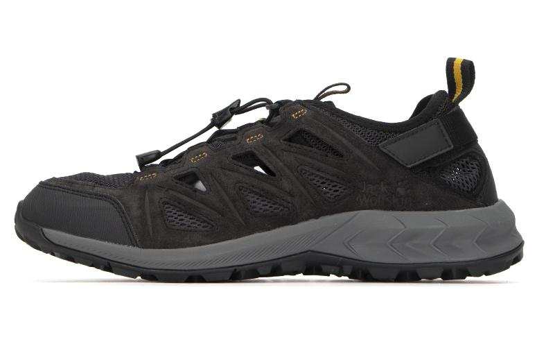 Jack Wolfskin Woodland 2 Hybrid Low Comfortable Outdoor Shoes Men's Gray Yellow