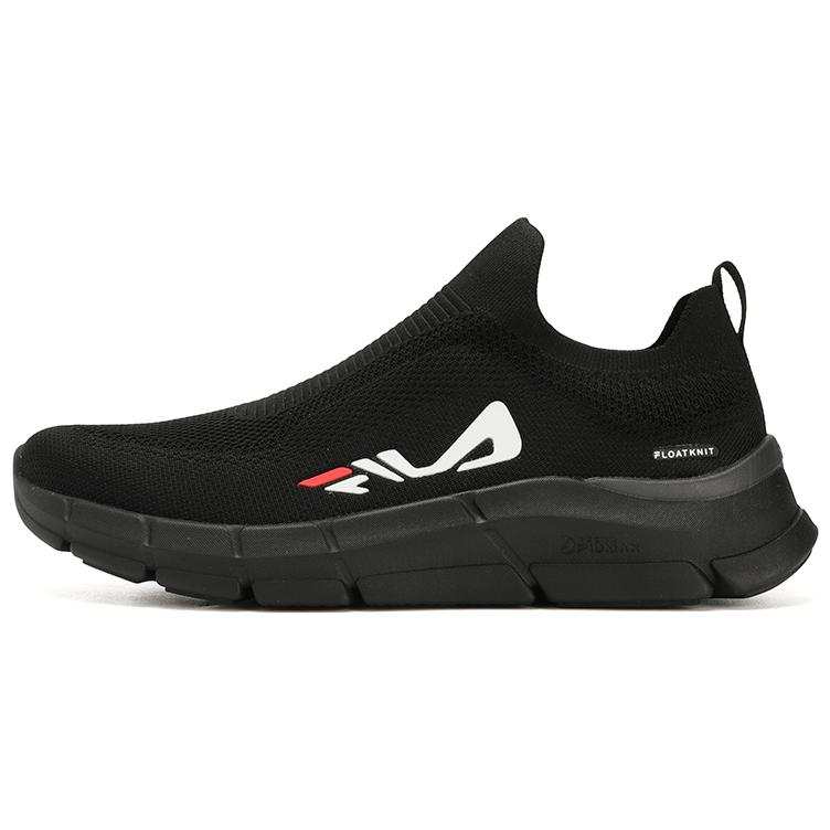 FILA Sock Abrasion Resistant Abrasion Resistant Low top Training Shoes Men's Black