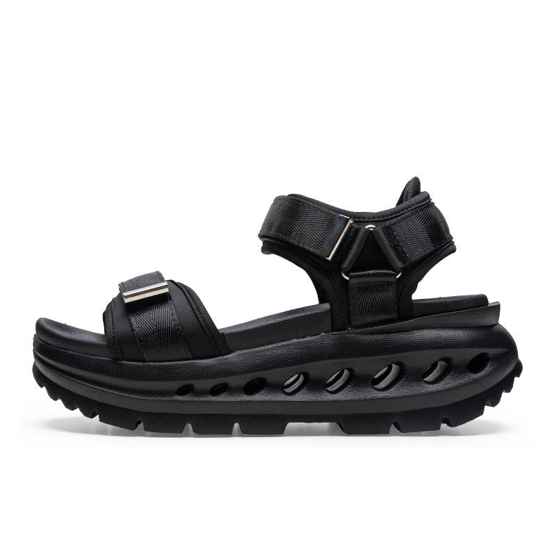 ANGSHAN Beach Sandals Women's Piano Black