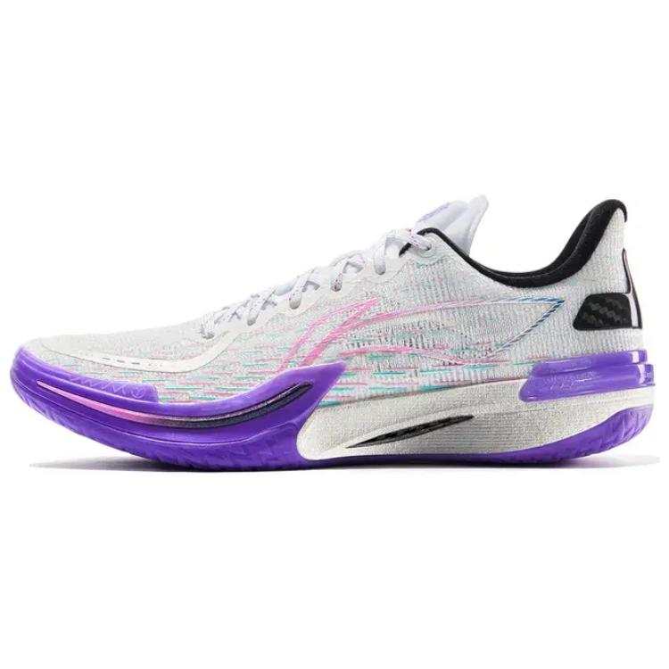 Li-Ning Li Ning Gamma Low top Basketball Shoes Men's Purple White