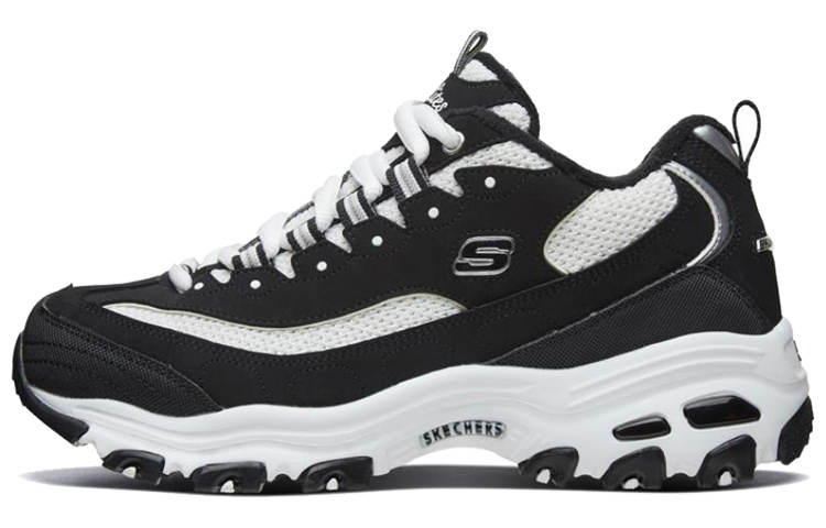 Skechers D Lites 1.0 Running Shoes 'Black And White' Women's