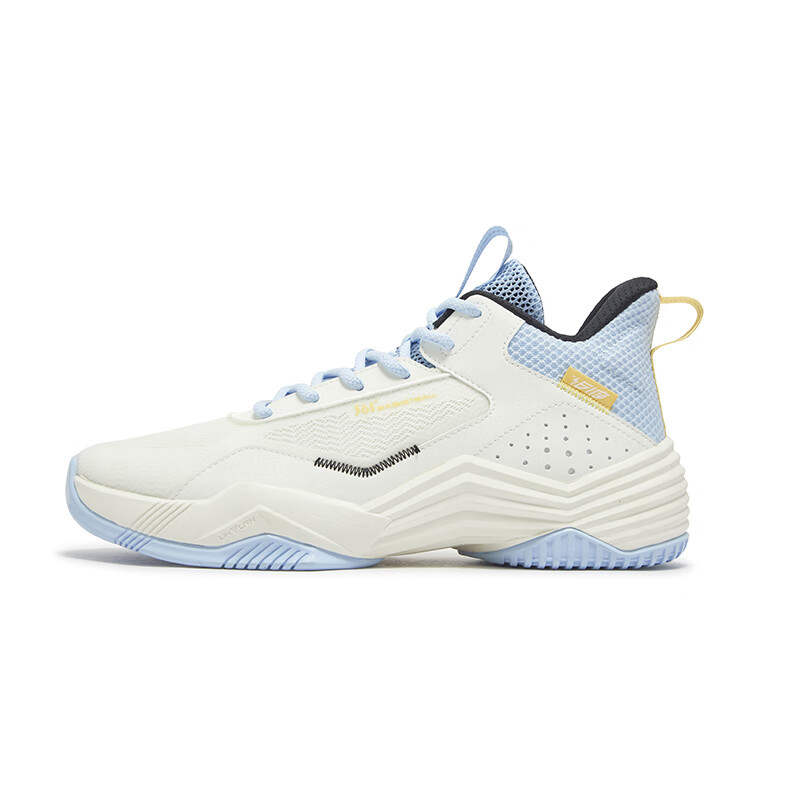 361° Cushioning Breathable Cushioning Breathable High top Basketball Shoes Men's White Blue