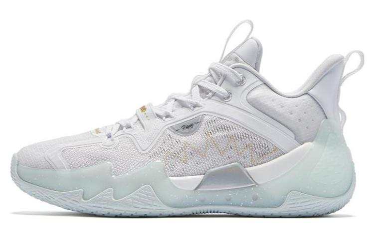 QIAODAN Poisonous Fangs Pro SE Q KUNGFU PRO Low top Basketball Shoes Men's Jordan White Gold