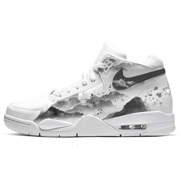 Nike Nike Flight Legacy Vintage Basketball Shoes Unisex Mid Top Black/White