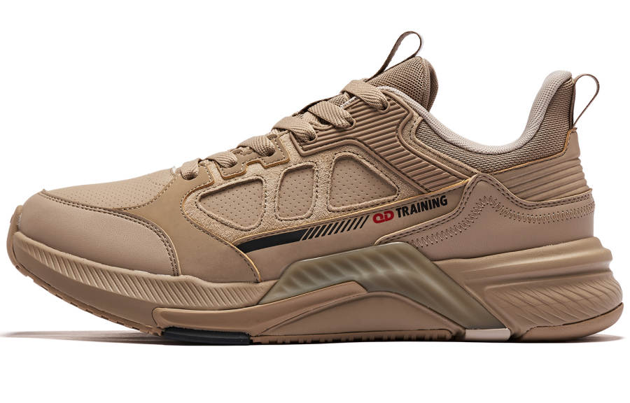 QIAODAN Gladiator 1.0 Slip Resistant Abrasion Resistant Low top Training Shoes Men's Khaki