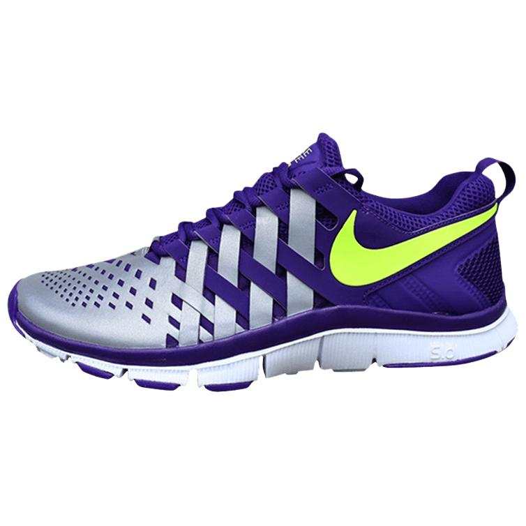 Nike Nike Free Trainer 5.0 Abrasion Resistant Low top Training Shoes Men's Purple Silver Yellow
