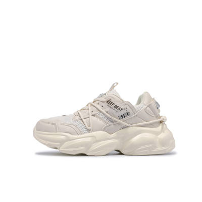 Keep Beat Low top Chunky Sneakers Unisex Ecru