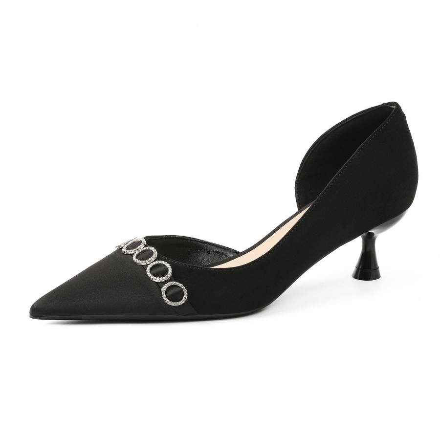 WALIBU Flared Heel High Heels 5CM Women's