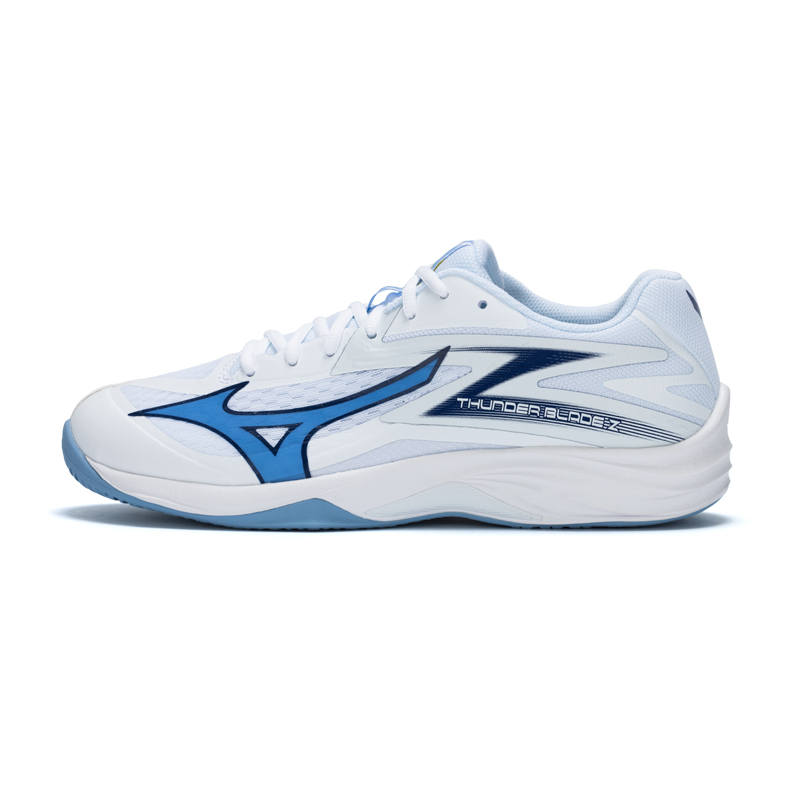 Mizuno THUNDER BLADE Z Abrasion Resistant Low top Training Shoes Unisex White Blue