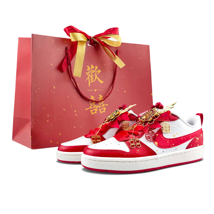 Nike Nike Court Borough Cushioning, Wear Resistant Low top Skateboard Shoes Women's Red
