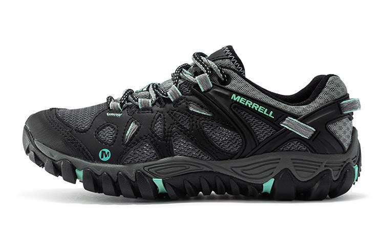 MERRELL All Out Blaze Synthetic Leather, Textile Slip Resistant, Abrasion Resistant, Lightweight Low top Outdoor Shoes