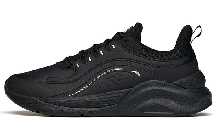 Anta Variety Training Collection Cushioning Slip Resistant Abrasion Resistant Low top Training Shoes Men's Black