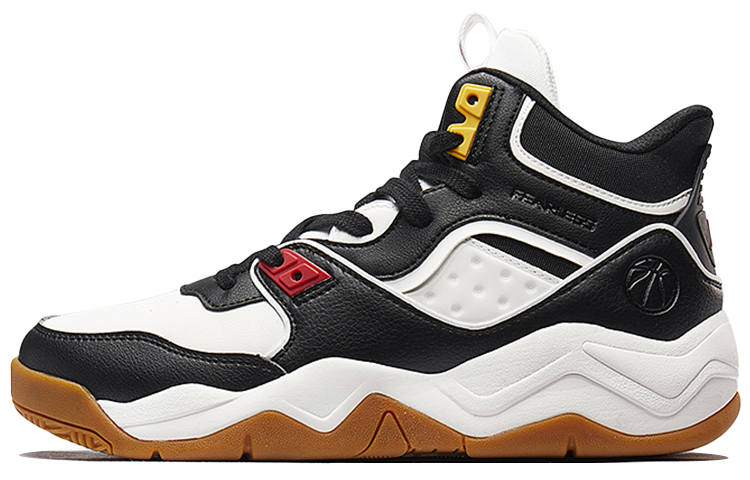 XTEP Slip Resistant Abrasion Resistant High top Basketball Shoes Men's Black White