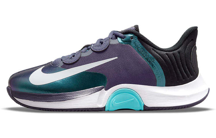Nike Nike Air Zoom GP Turbo Cushioning Slip Resistant Abrasion Resistant Low top Tennis Shoes Women's Black Purple Green