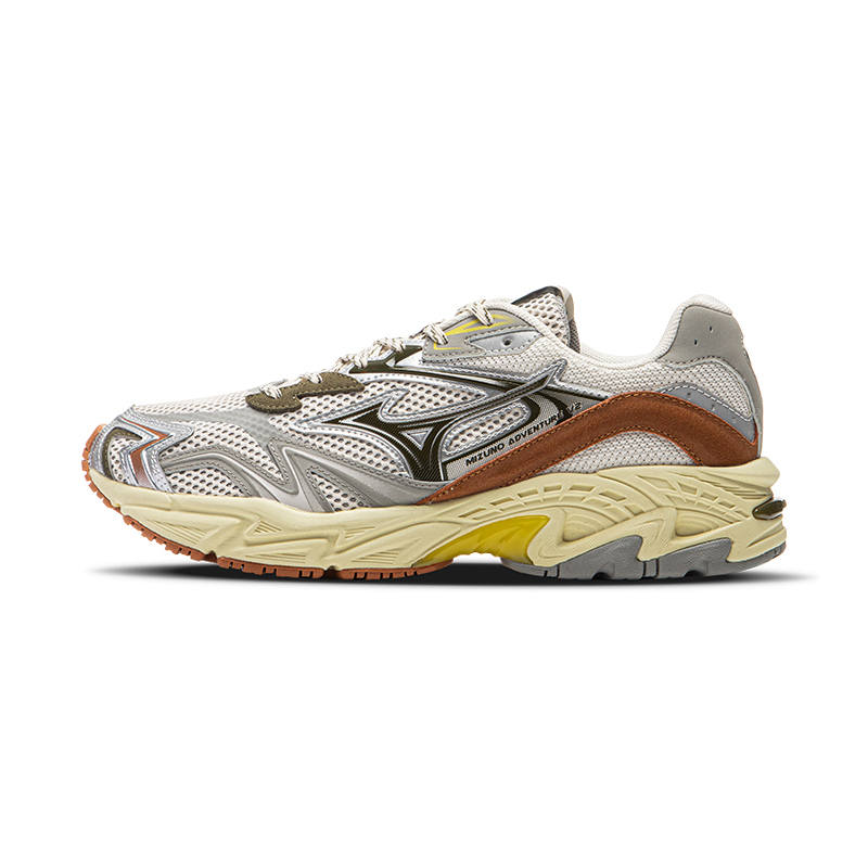 Mizuno ADVENTURE Abrasion Resistant Breathable Low top Chunky Sneakers Unisex Silver Brown