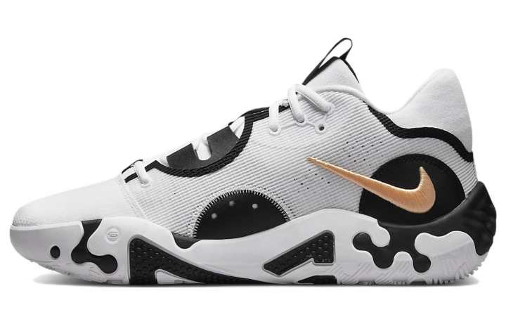 Nike Nike PG 6 Mid top Performance Basketball Shoes Men's White Black International Version