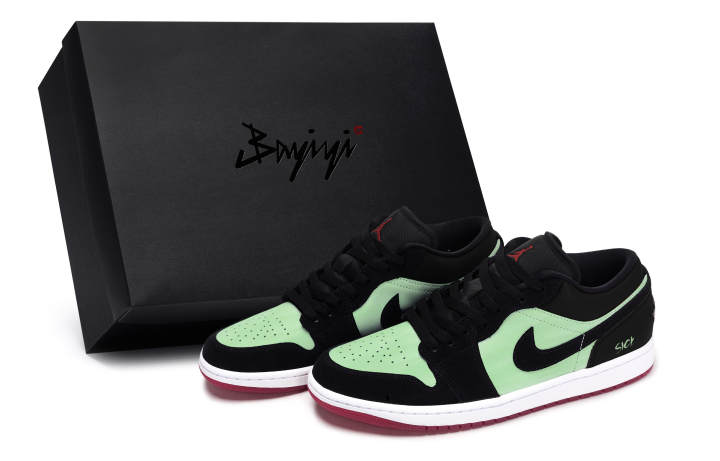 Jordan Jordan Air Jordan 1 811 Manufacturing, Patient Personality Green, Special Shoe Box Slip Resistant Abrasion Resistant