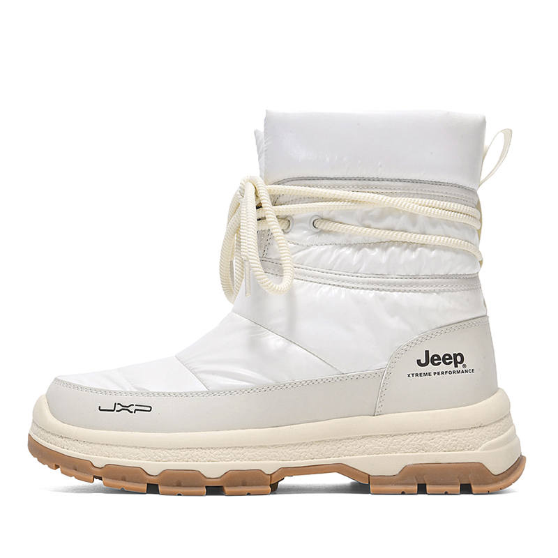 Jeep Jeep Comfortable Crew Snow Boots Unisex White