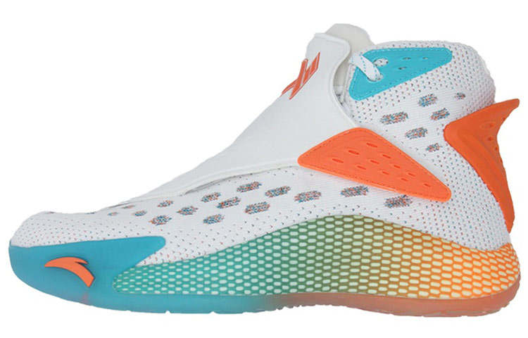 Anta KT5 Klay Thompson Halloween Abrasion Resistant Breathable High top Basketball Shoes Men's White Multicolor