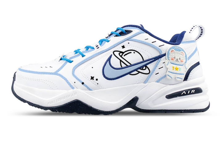 Nike Nike Air Monarch 4 Slip Resistant Low top Chunky Sneakers Unisex White Blue