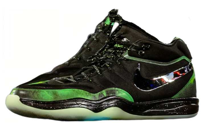 Nike Nike GT Hustle 2 PE 'Alien' Abrasion Resistant Breathable Low top Basketball Shoes Men's Black Green