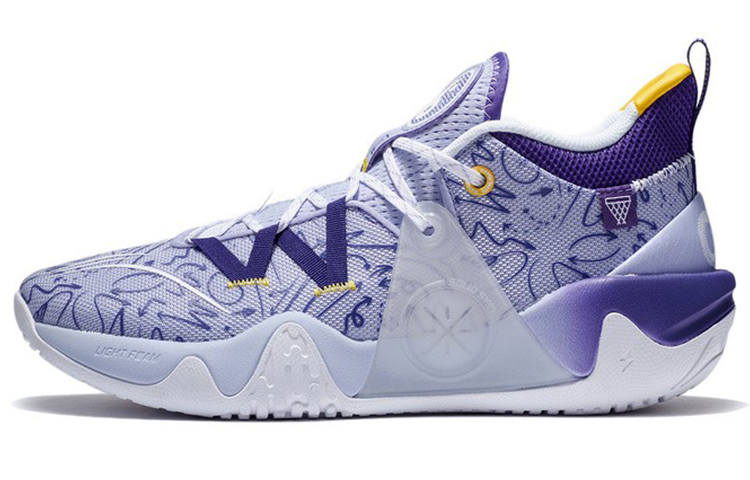 Li-Ning Li Ning Textile, Synthetic Leather, TPU Cushioning Slip Resistant Abrasion Resistant Coverage Support Low top