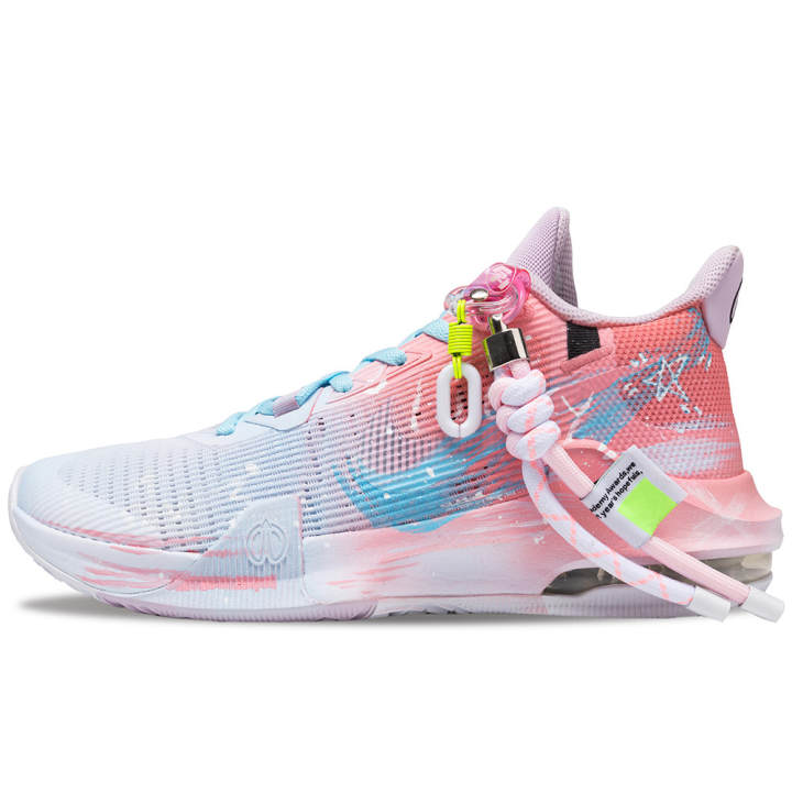 Nike Nike Air Max Impact 3 Cushioning, Wear Resistant Low top Basketball Shoes Unisex Pink Blue