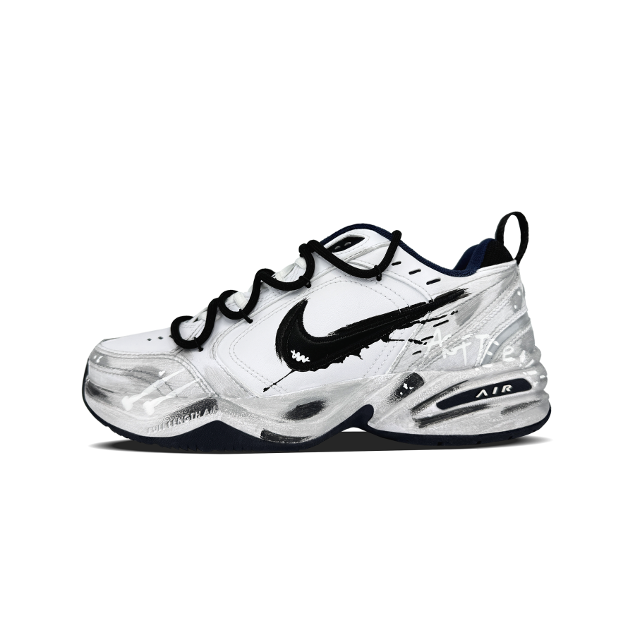 Nike Nike Air Monarch 4 Break The Wind Abrasion Resistant Low top Chunky Sneakers Men's Gray Black