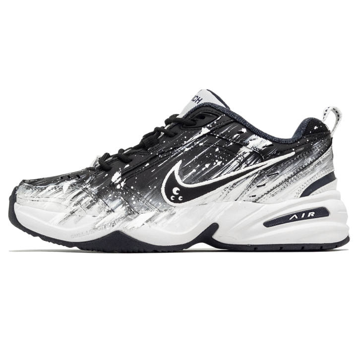 Nike Nike Air Monarch 4 Slip Resistant, Abrasion Resistant, Height Increasing Low top Chunky Sneakers Unisex Black