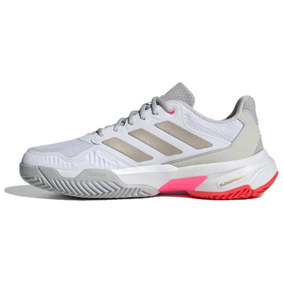 Adidas Adidas Courtjam Control 3 Cloud White Iron Metallic Lucid Red Women's