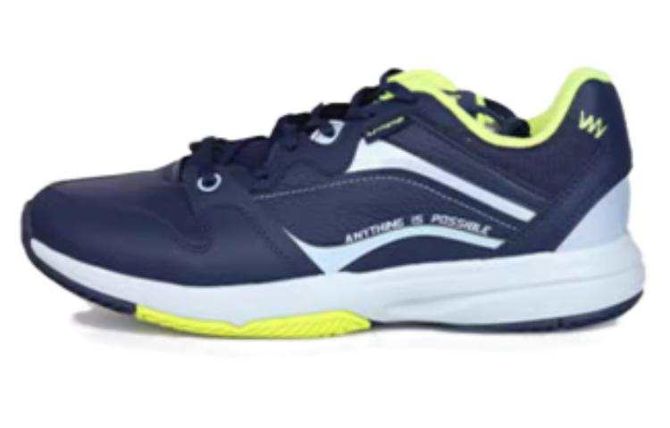 Li-Ning Li Ning Abrasion Resistant Breathable Abrasion Resistant Breathable Low top Tennis Shoes Men's Blue White