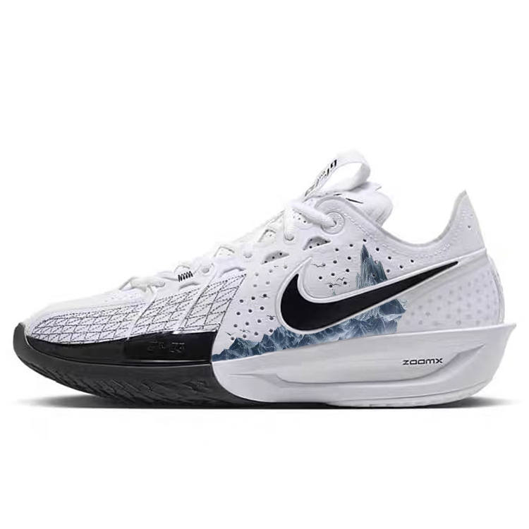 Nike Nike G.T. Cut 3 Trendy Cushioning Slip Resistant Abrasion Resistant Low top Basketball Shoes Unisex White
