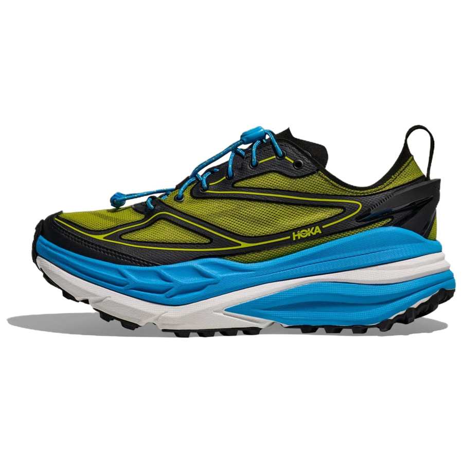 HOKA ONE ONE Stinson 7 Trail Running Shoes Unisex Black Blue