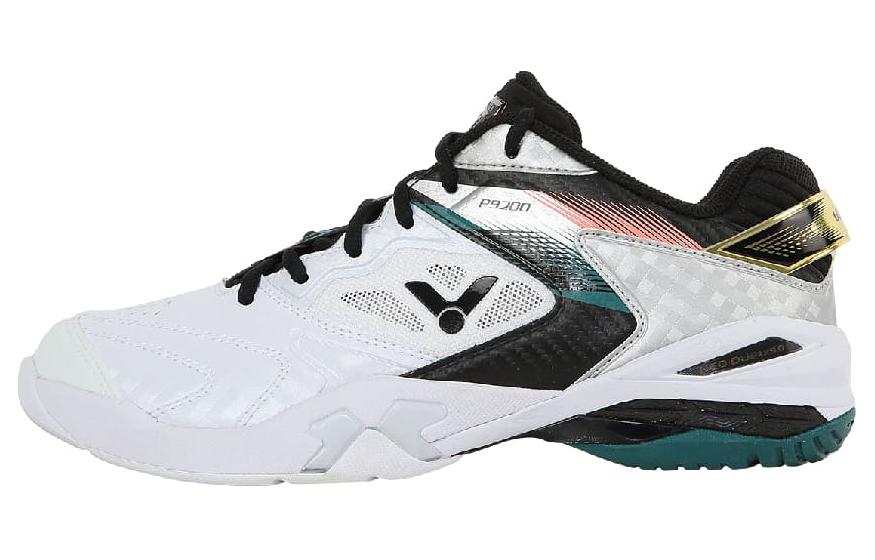 VICTOR Slip Resistant Low top Badminton Shoes Unisex Pearl White