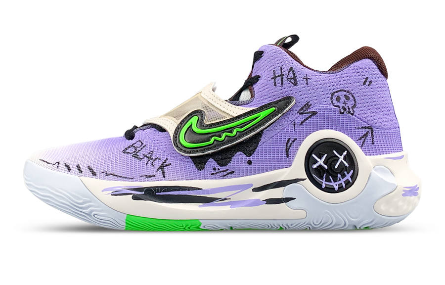 Nike Nike KD Trey 5 X Abrasion Resistant Low top Basketball Shoes Men's White Green Purple
