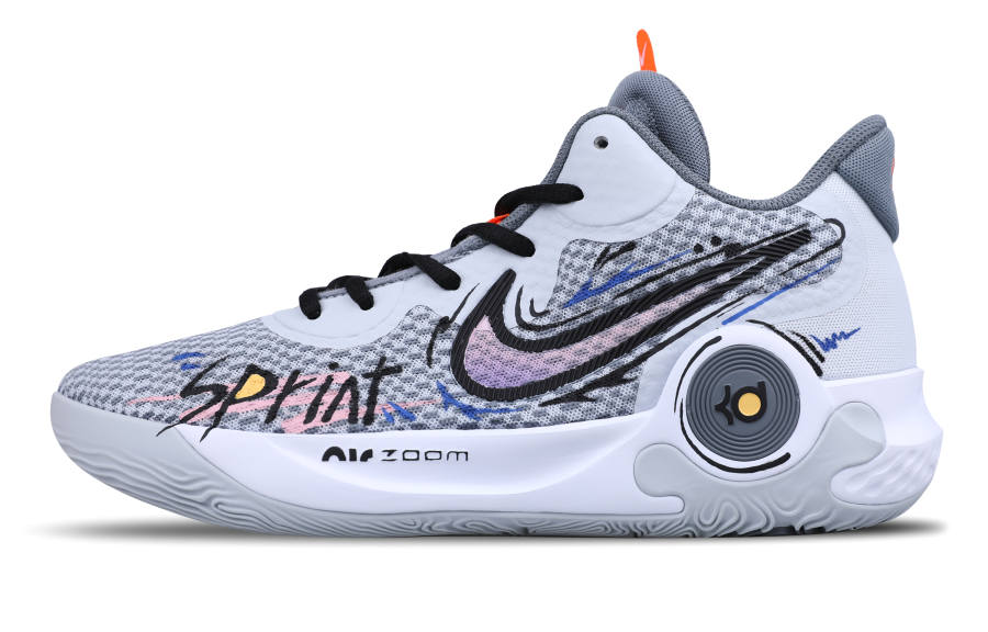 Nike Nike KD Trey 5 IX Abrasion Resistant Breathable Mid top Basketball Shoes Unisex Gray