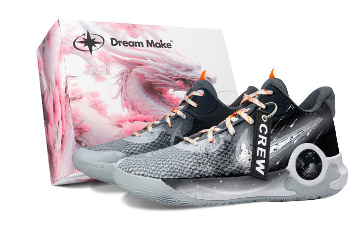 Nike Nike KD Trey 5 IX Falling Pink Box Fabric Cushioning Breathable Mid top Basketball Shoes Unisex Black