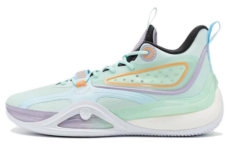 XTEP Textile, Synthetic Leather Cushioning Slip Resistant Abrasion Resistant Mid top Basketball Shoes Men's