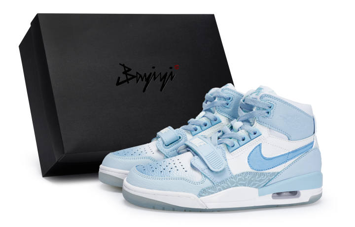 Jordan Jordan Legacy 312 811 Manufacturing, Cooling Summer Blue, Special Shoe Box Cushioning, Wear Resistant Mid top