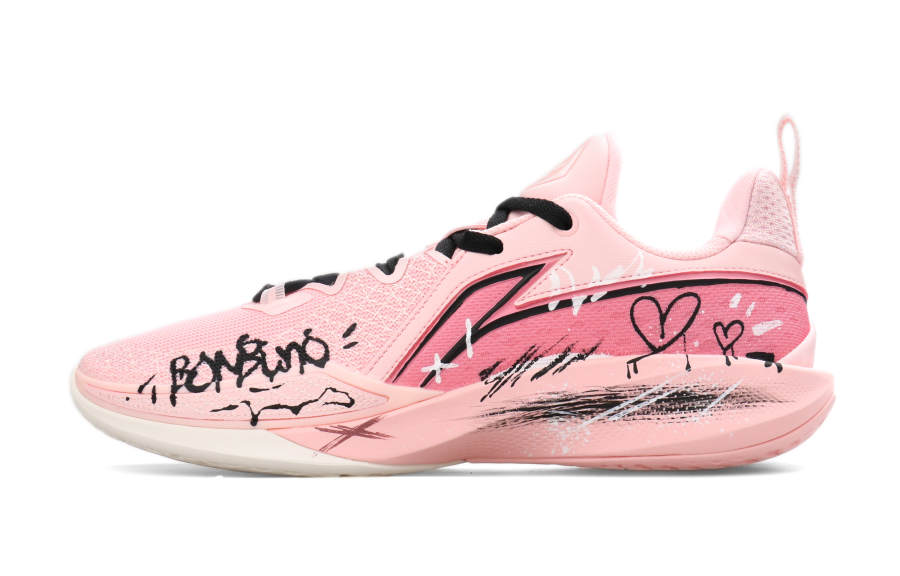 Li-Ning Li Ning Speed 2 Cushioning Breathable Rebound Low top Basketball Shoes Men's Pink