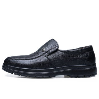 FACTORIAL Casual Leather Shoes Men's Low Top Black/Brown