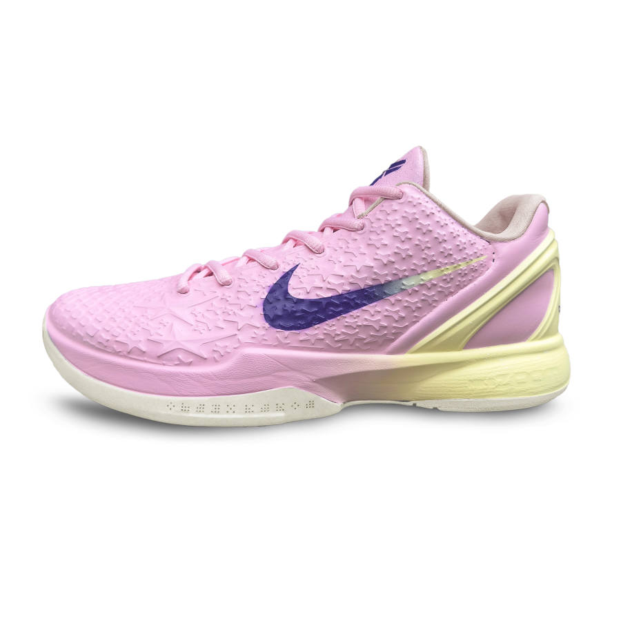 Nike Nike Zoom Kobe 6 'All Star 2.0' All Star Candy Cushioning, Wear Resistant Low top Basketball Shoes Men's Pink Yellow