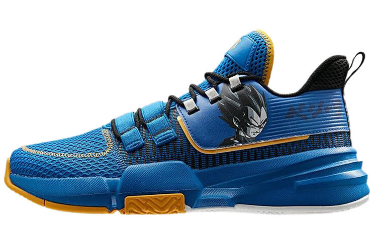 ANTA Dragon Ball Super x Anta Vegeta Cushioning Slip Resistant Abrasion Resistant Low top Basketball Shoes Men's Blue