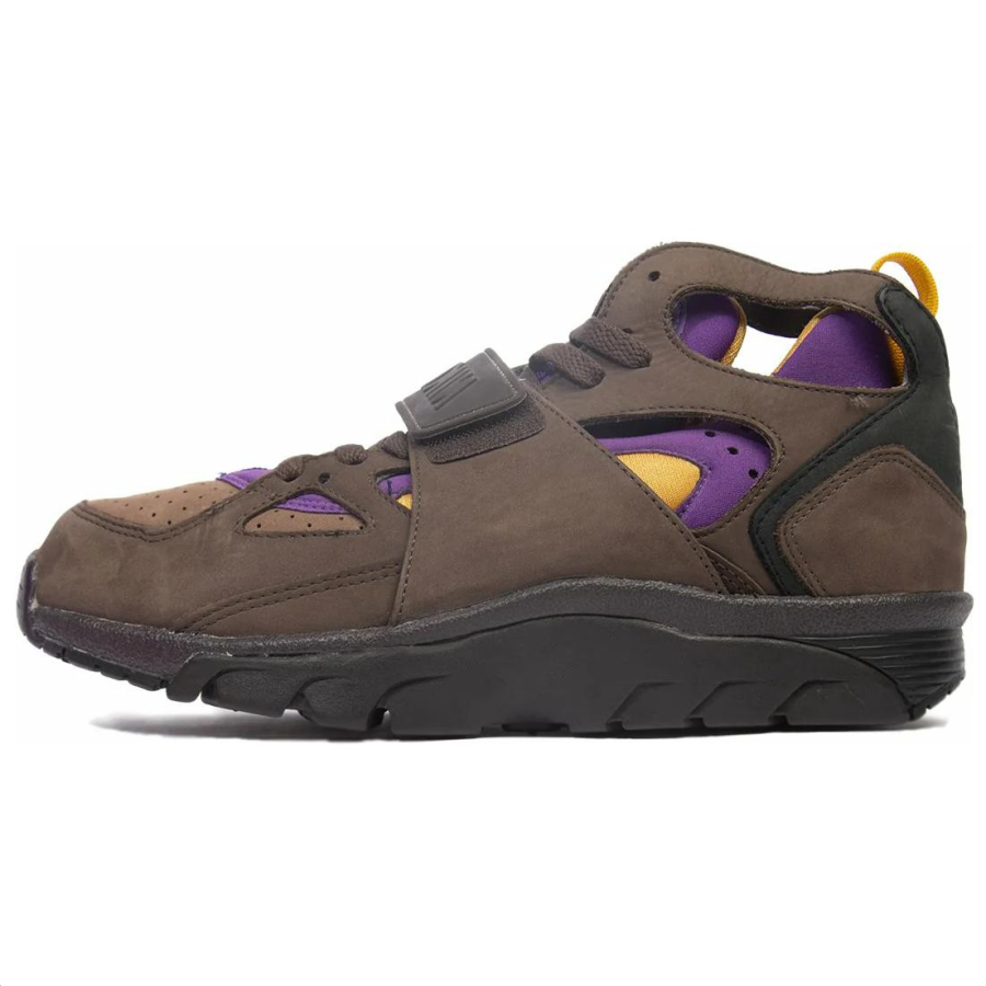 Nike Nike Air Trainer Huarache Slip Resistant Abrasion Resistant Mid top Basketball Shoes Men's Green