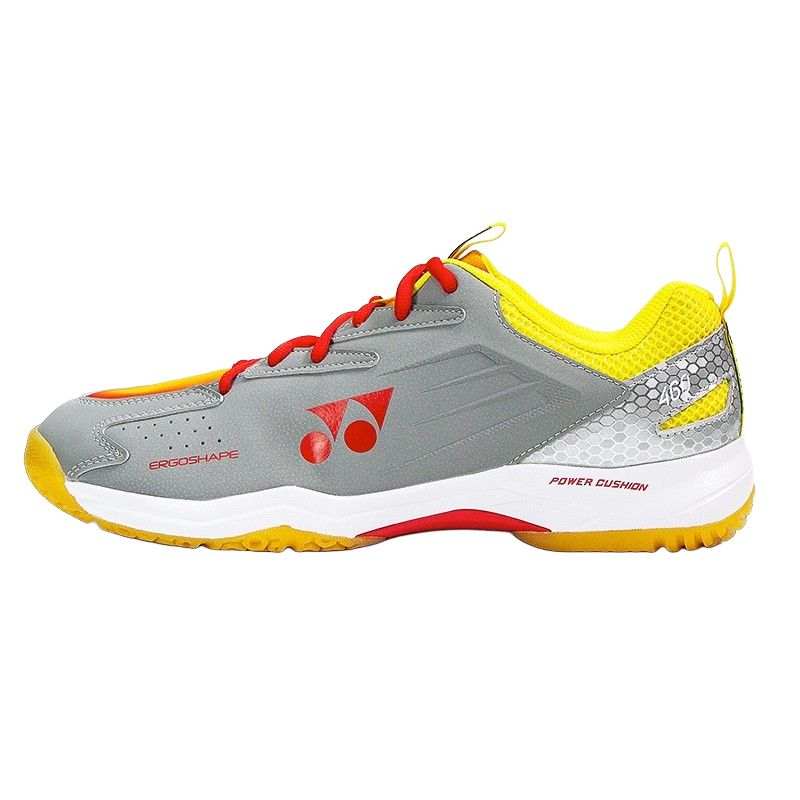 YONEX Badminton Shoes Cushioning Slip Resistant Low top Badminton Shoes Men's Gray Red