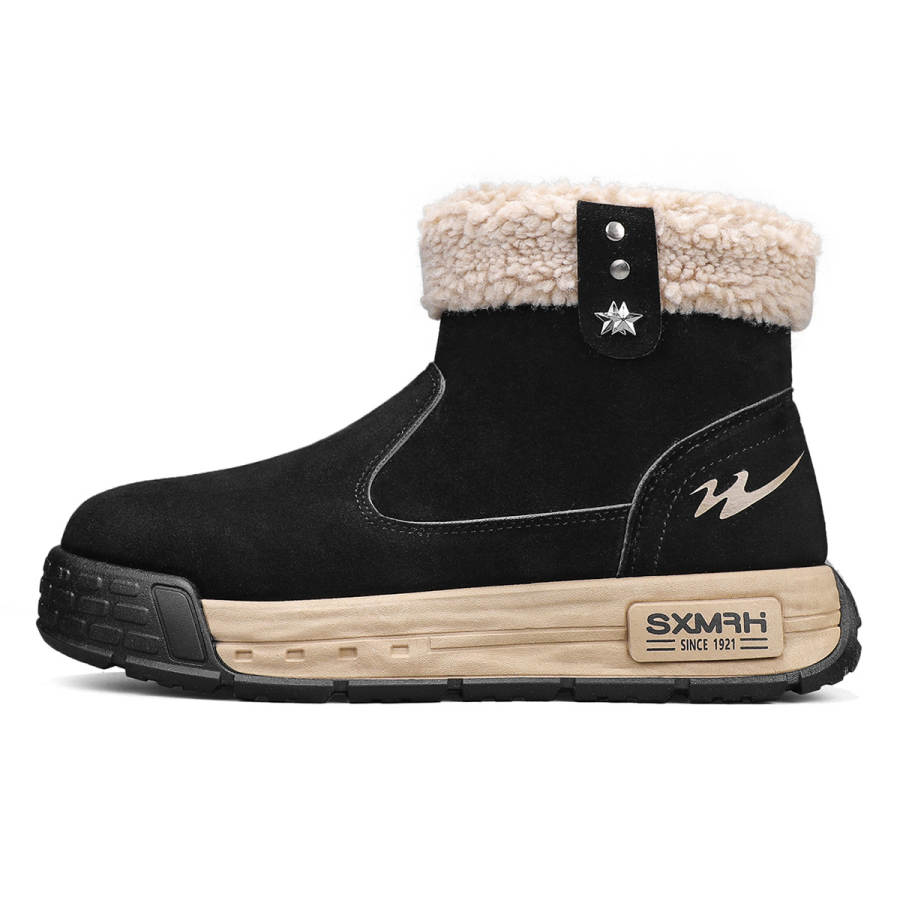 Binary Binary Fleece Lined Thermal, Padded And Thickened, Winter, Fashion Versatile, Platform Comfortable Short Snow Boots