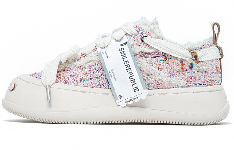 SMILEREPUBLIC Slip Resistant Abrasion Resistant Low top Canvas Shoes Unisex Pink