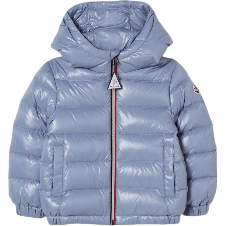 Moncler New Aubert Hooded Down Jacket Down Jacket Children Aged 3 7 Years Old Light Blue