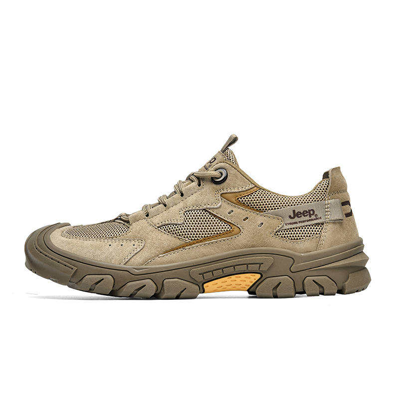 Jeep Outdoor Shoes Mountaineering Hiking Shoes Women's Camel